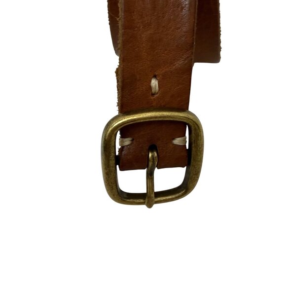 Banana Republic Women\'s Belt Sz M Brown Genuine Cow Leather Brass Tone Buckle main image 6